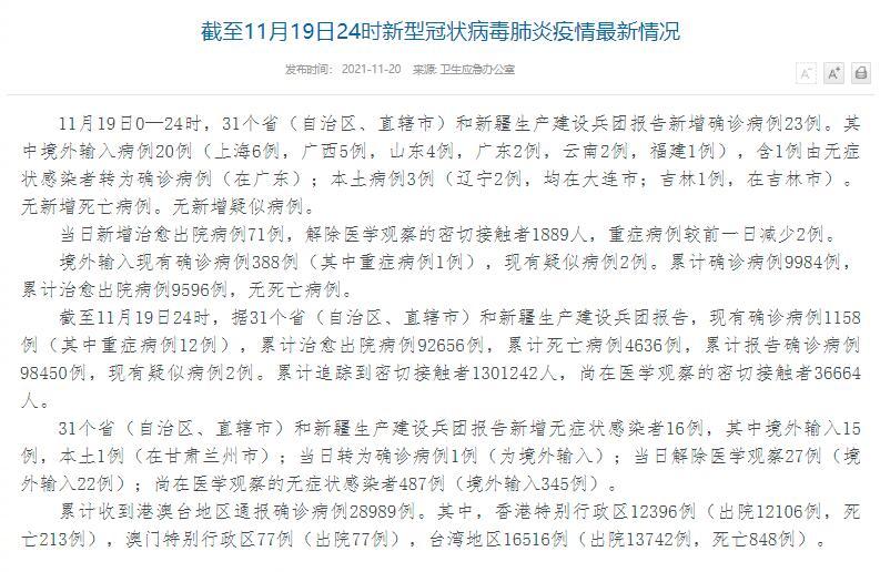 【31省新增3例确诊1例为本土病例,31省新增3例确诊1例为本土病例是哪里的】