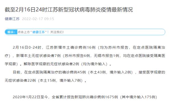 江苏新增本土确诊病例7例.江苏新增本土病例详情？