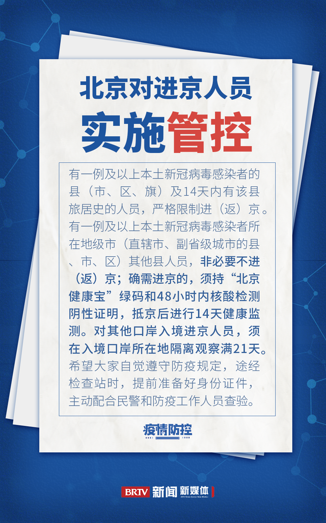 最新北京疫情(最新北京疫情防控要求)