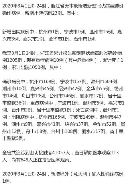 浙江新增本土44例/浙江新增新冠本土一例