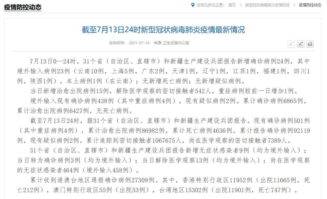 31省区市新增本土确诊2例在云南/31省区市新增本土确诊1例 在云南