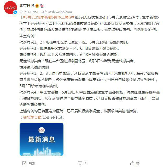 北京新冠肺炎疫情最新消息(北京新冠情况最新消息)