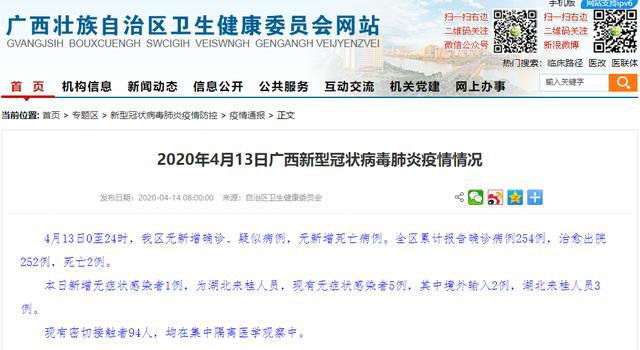 【广西新增本土无症状129例,广西新增1例无症状感染者】