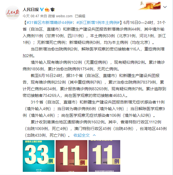 【31省区市新增44例本土确诊,31省区市新增本土确诊1例】