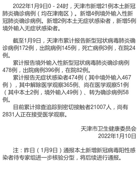 【天津昨日新增21例本土确诊,天津昨日新增病例】
