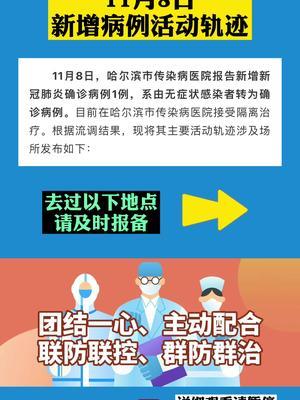哈尔滨新增本土确诊6例.哈尔滨新增本土确诊病例5例活动轨迹？