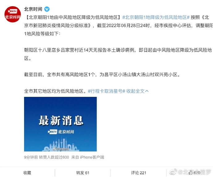 北京8地调整风险等级(北京8地调整风险等级最新消息)