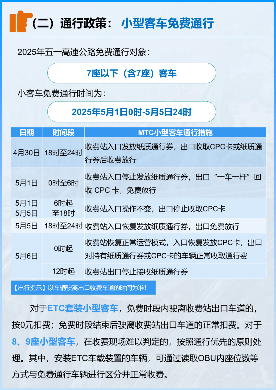 【高速五一免费时间表,高速五一免费时间表图片】