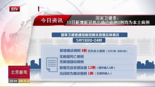 全国新增3例本土新冠病例.全国新冠肺炎新增本土病例？
