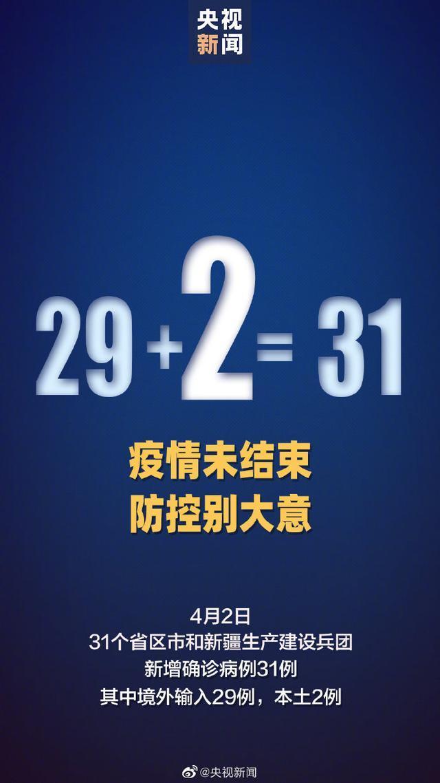 31省区市新增2例本土确诊病例/31省区市新增确诊7例 本土3例