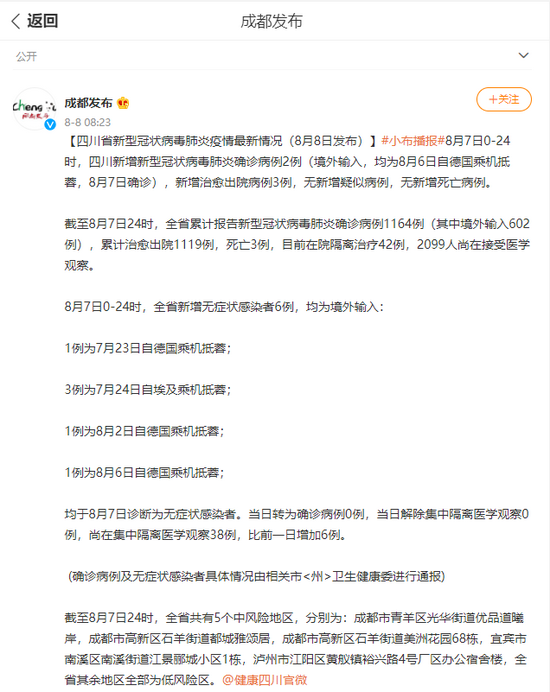四川新增境外输入确诊24例.四川新增境外输入确诊病例？