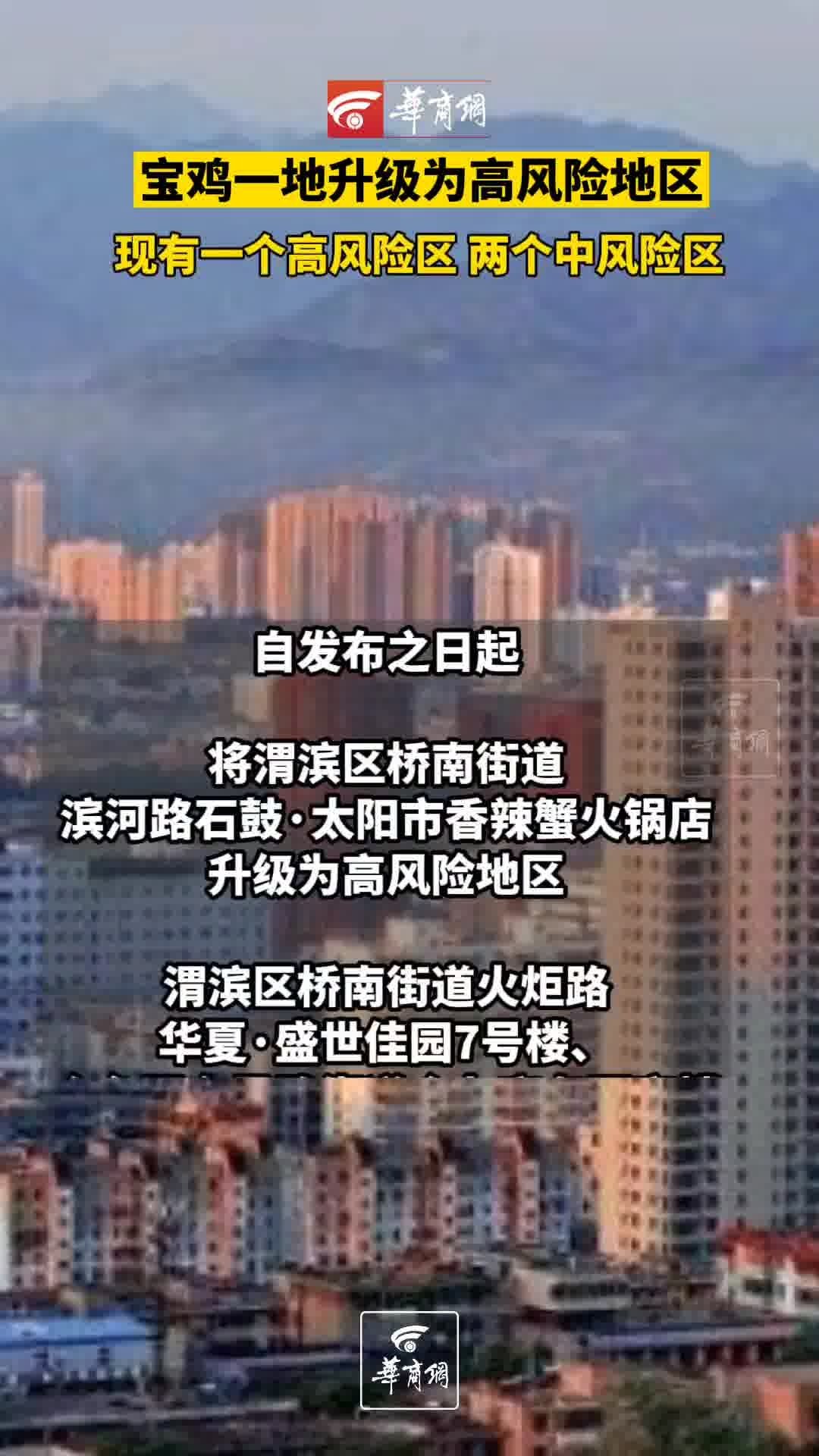 西安新增1个高风险区和3个中风险区(西安高风险小区)