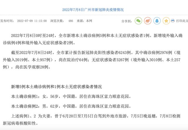 广州新增1例确诊病例/广州新增1例确诊病例是哪里的