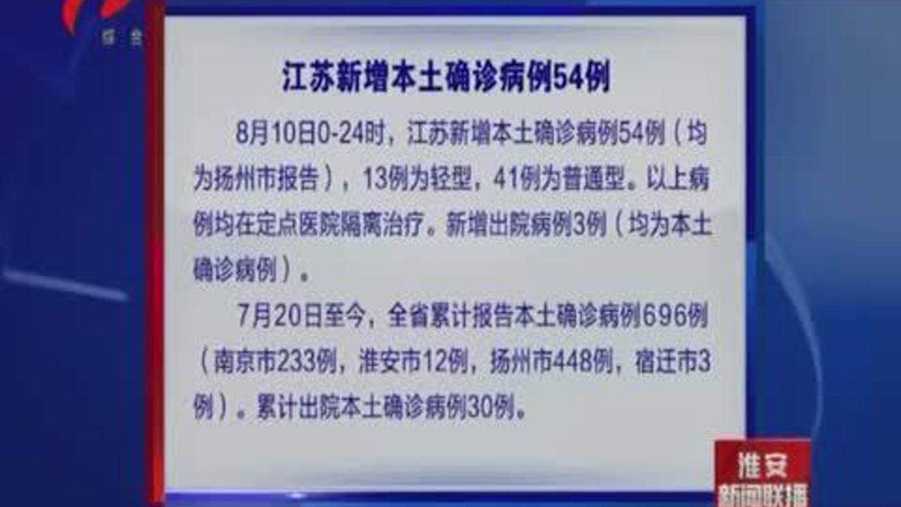 江苏新增本土确诊31例/江苏新增本土确诊病例54例
