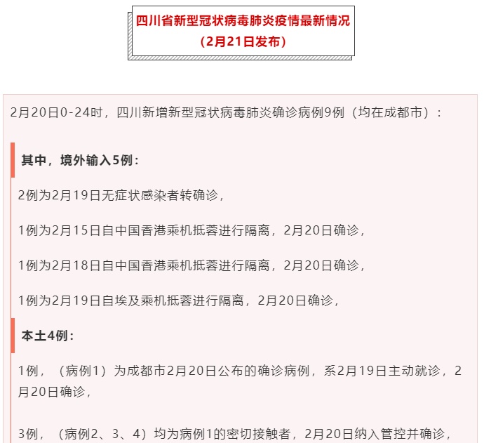 四川新增本土确诊84例.四川新增1例本土病例轨迹？