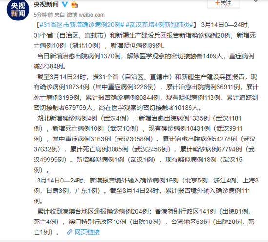 31省区市新增确诊111例(31省区市新增确诊1)