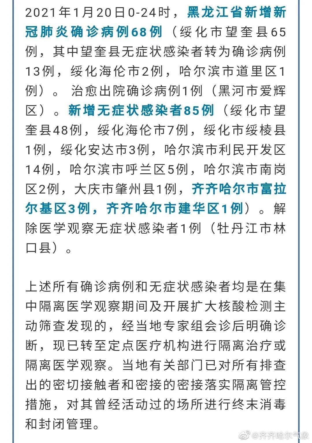 【黑龙江最新疫情通报,黑龙江最新疫情情况实时播报】