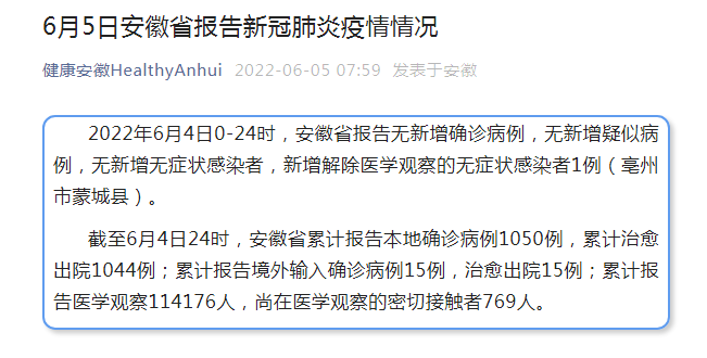 安徽新增无症状感染者8例.安徽新增无症状感染者1例 附最新情况通报？