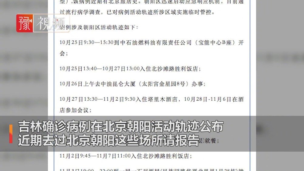 北京市新增病例在管控范围内/北京市新确诊病例活动区域