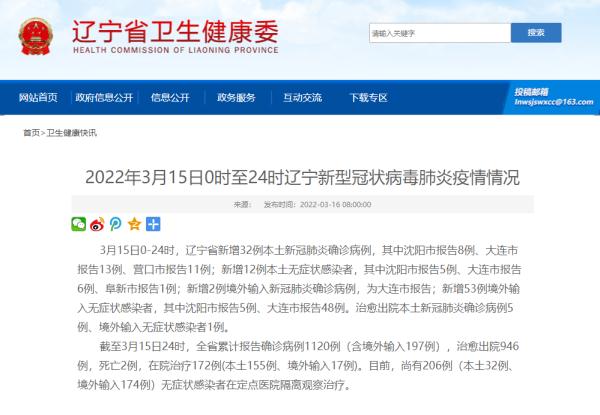【辽宁省疫情最新消息,辽宁省疫情最新消息今天新增病例】