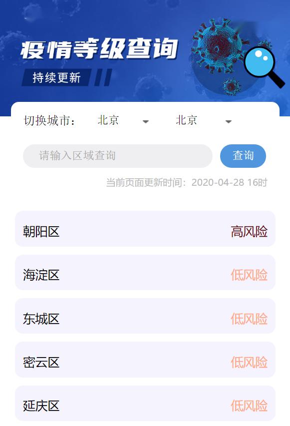 北京风险等级(北京风险等级疫情查询)