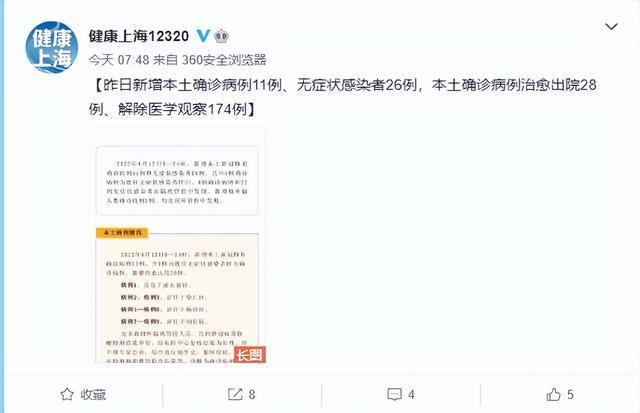 上海新增本土确诊41例无症状128例/上海新增5本地确诊