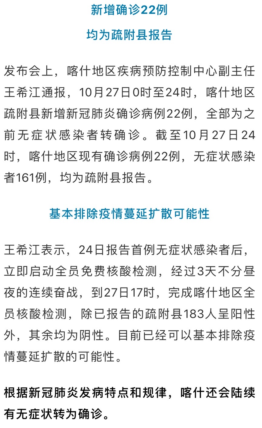 新疆喀什疫情最新官方消息/新疆喀什疫情最新通知