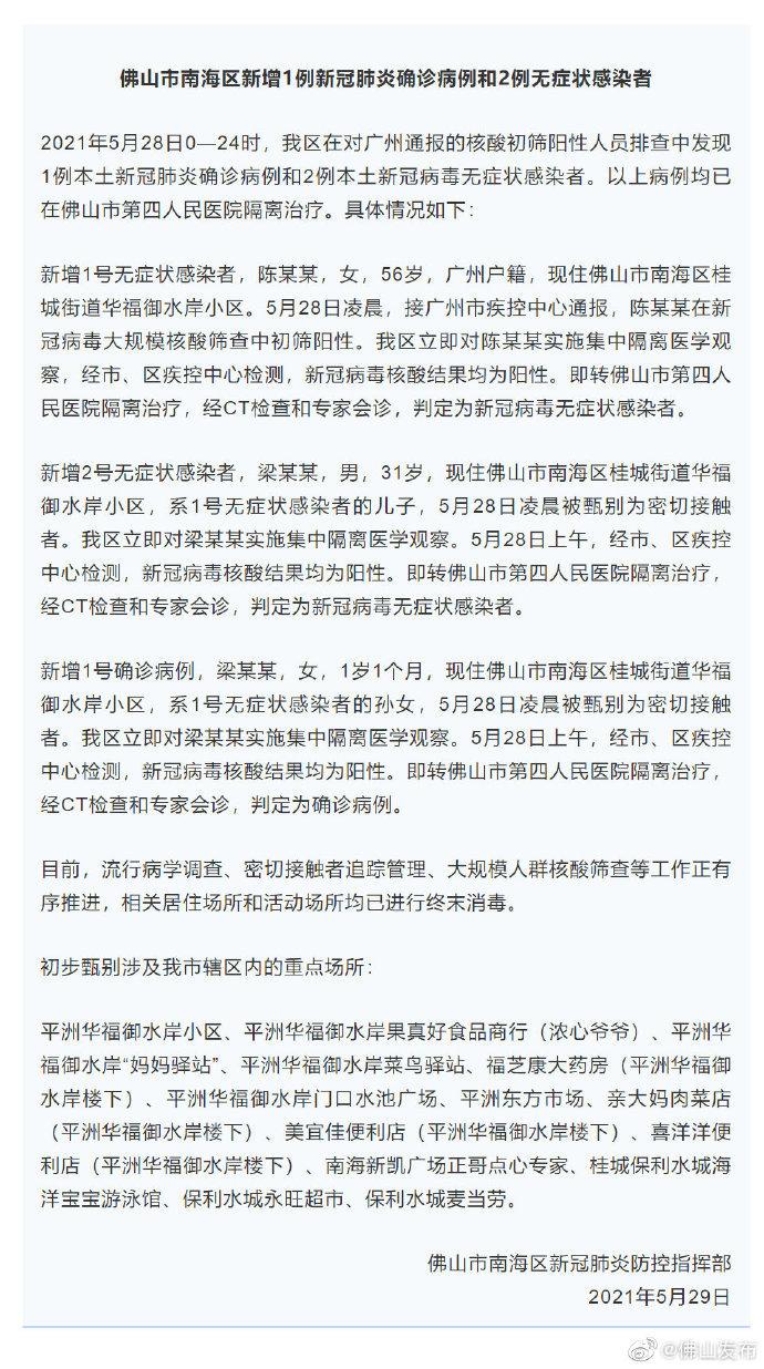 1日广东疫情速报/1日广东新增病例