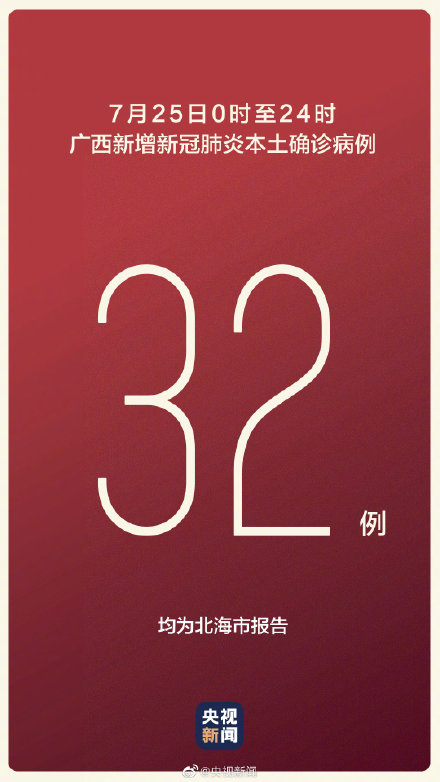 31省区市新增本土确诊7例/31省区市新增本土确诊7例均在广西