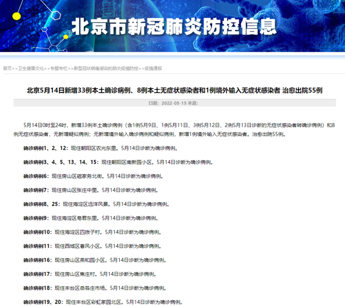 北京新增6例本土确诊2例无症状.北京新增本土六例？