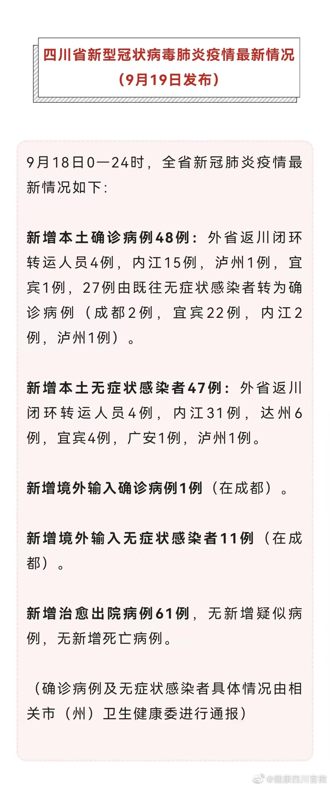 四川新冠疫情最新消息今天.四川新冠疫情最新报道？