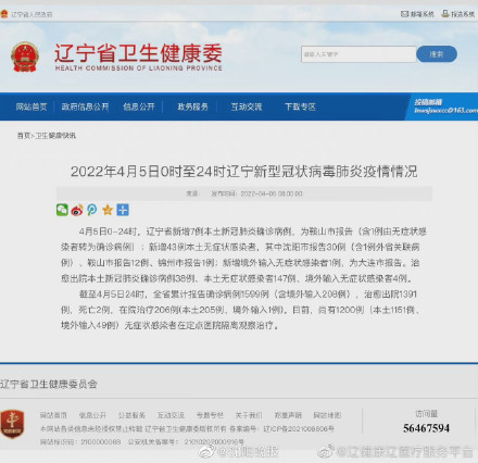 辽宁疫情(辽宁疫情最新消息今天新增病例)
