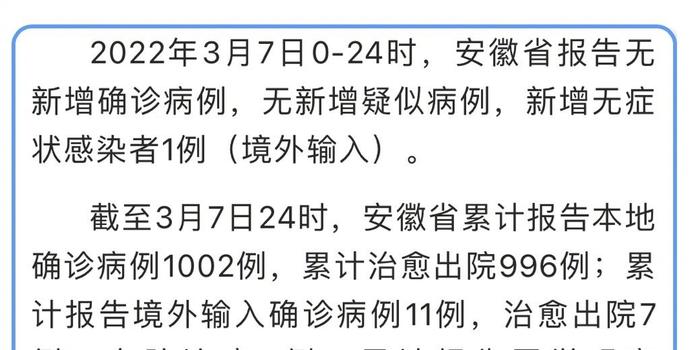 安徽新增13例无症状感染者/安徽新增一例无症状感染者是哪个市的