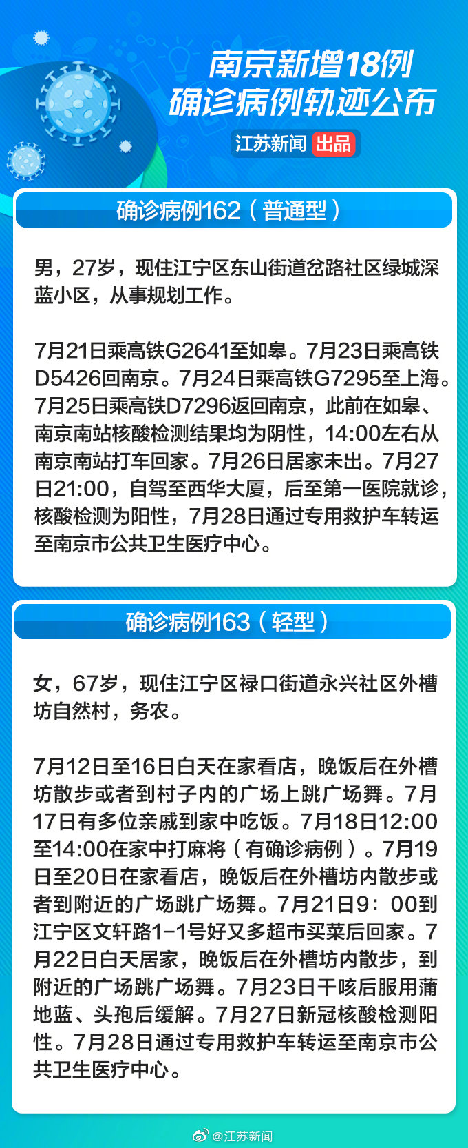 【南京新增病例详情:含1名6岁儿童,南京新增16名感染者】
