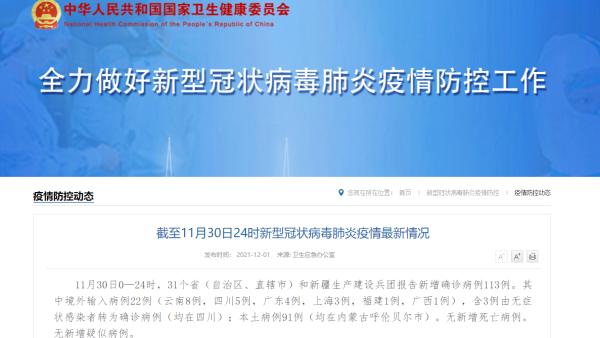 【31省新增本土确诊1621例,31省新增本土确诊30例】