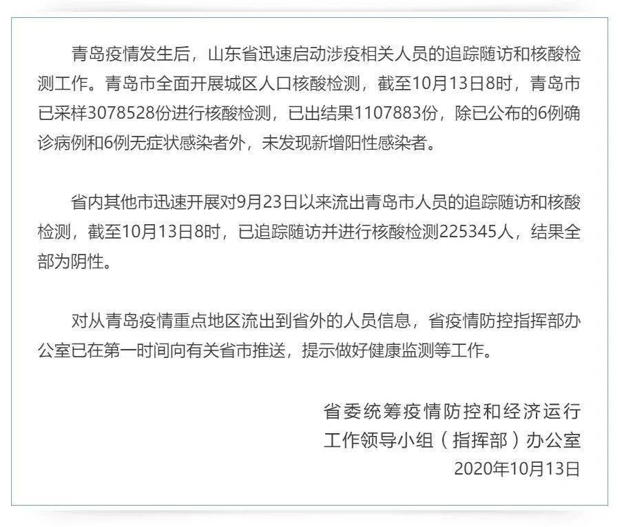 【青岛公布13例确诊病例详情,青岛确诊感染者详情公布】