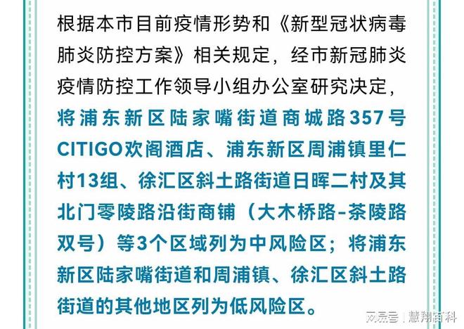 上海新增20处中风险区/上海中风险地区增至4个