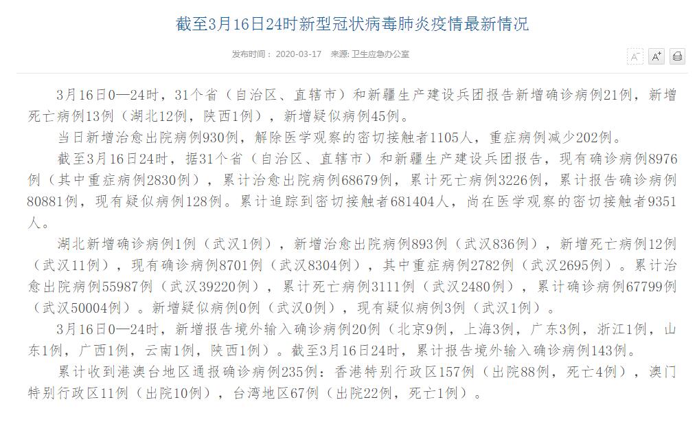 【31省区市新增病例8例,31个省区市新增病例12例!】