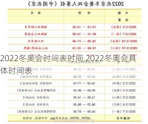冬奥会时间2022几号到几号/冬奥会时间表2022年几月几号开赛
