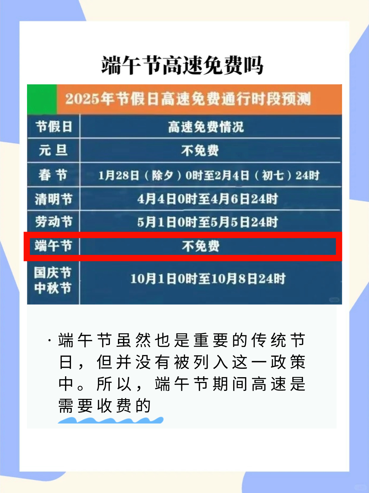 【端午节高速免费几天,端午节高速免费有几天】