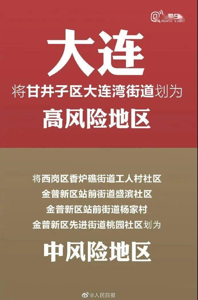【大连市全域均为低风险地区,大连哪些地区是低风险地区】