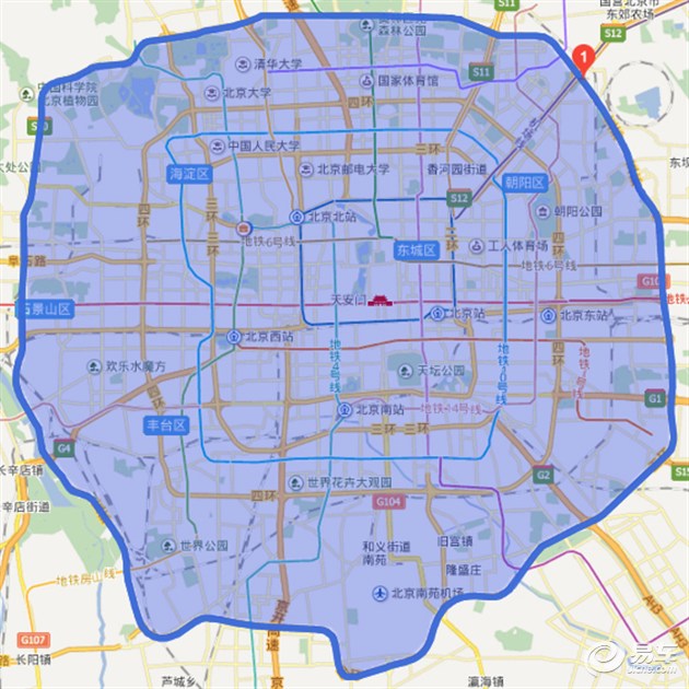 尾号限行北京.尾号限行北京区域？